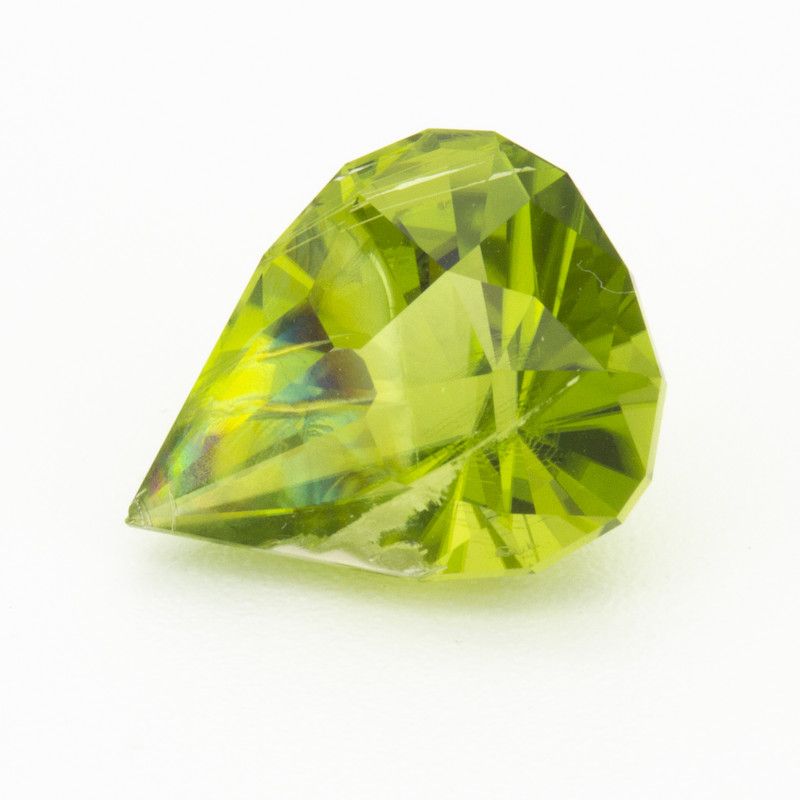Pear Green Peridot 5.86ct loose gemstone