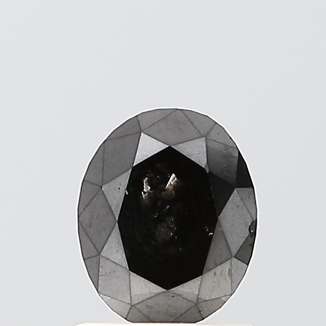 Oval Black Natural Diamond 0.81ct VS1 loose diamond