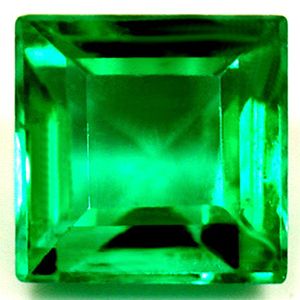 Square Green Emerald 0.96ct loose gemstone
