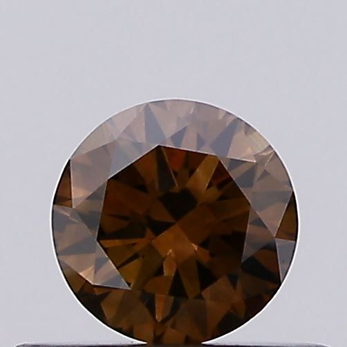Round Fancy Reddish Brown Natural Diamond 0.35ct VS1 loose diamond