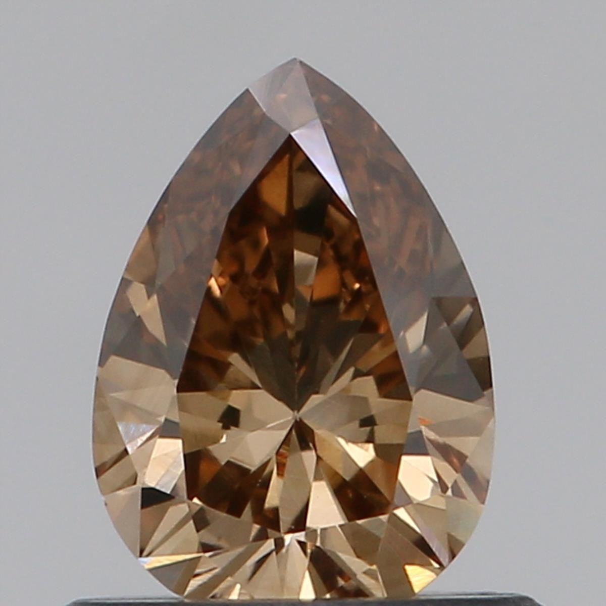 Pear Fancy Brown Natural Diamond 0.54ct VVS1 loose diamond
