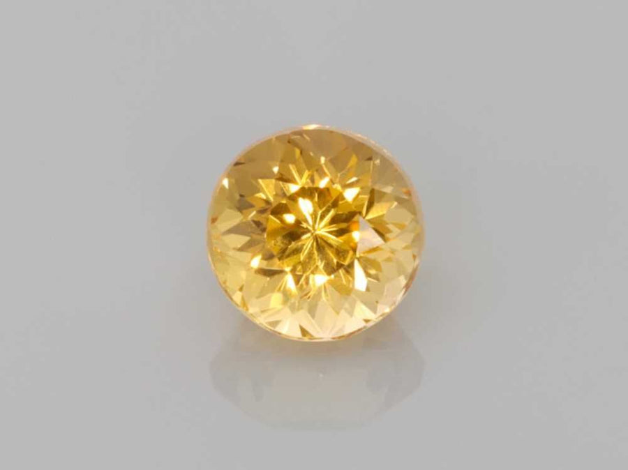 Round Yellow Topaz 0.76ct loose gemstone