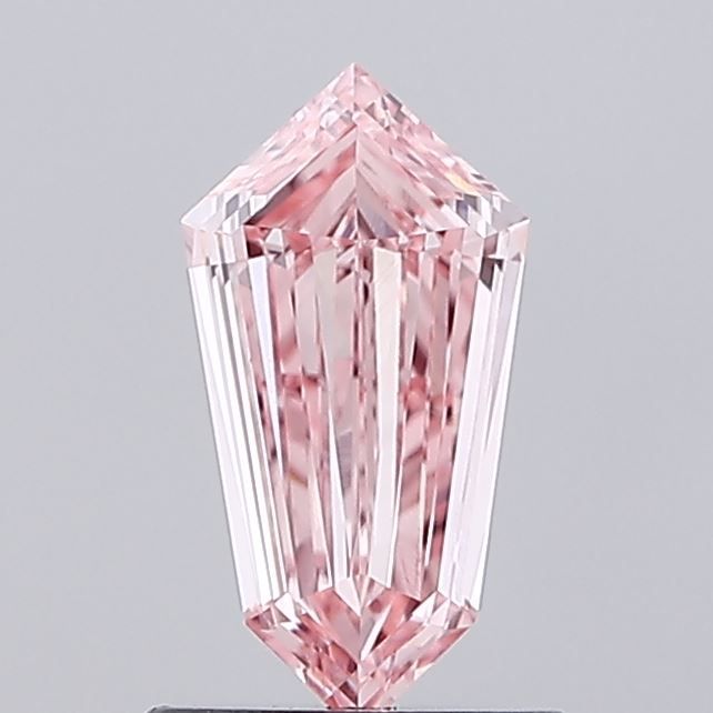 Shield Fancy Vivid Pink Lab-grown Diamond 0.74ct VVS2 loose diamond