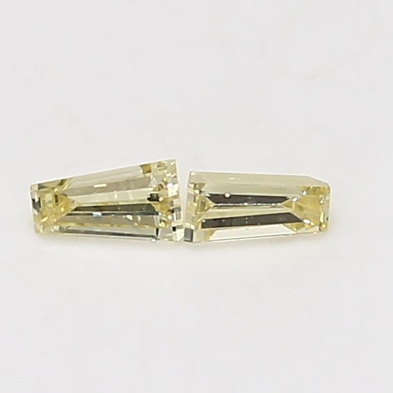 Tapered Baguette Fancy Yellow Natural Diamond 0.15ct VS2 loose diamond