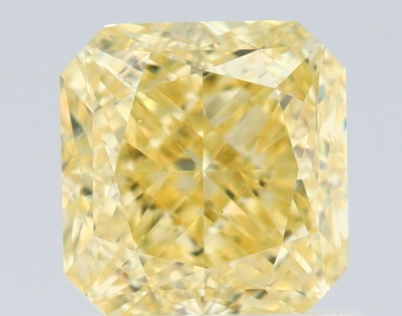 Square Fancy Intense Yellow Natural Diamond 1ct VS1 loose diamond