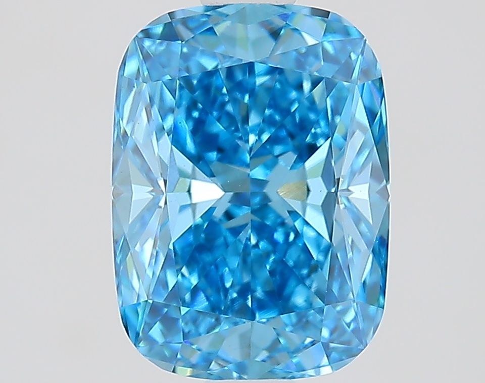 Cushion Fancy Vivid Blue Lab-grown Diamond 1.53ct VS1 loose diamond