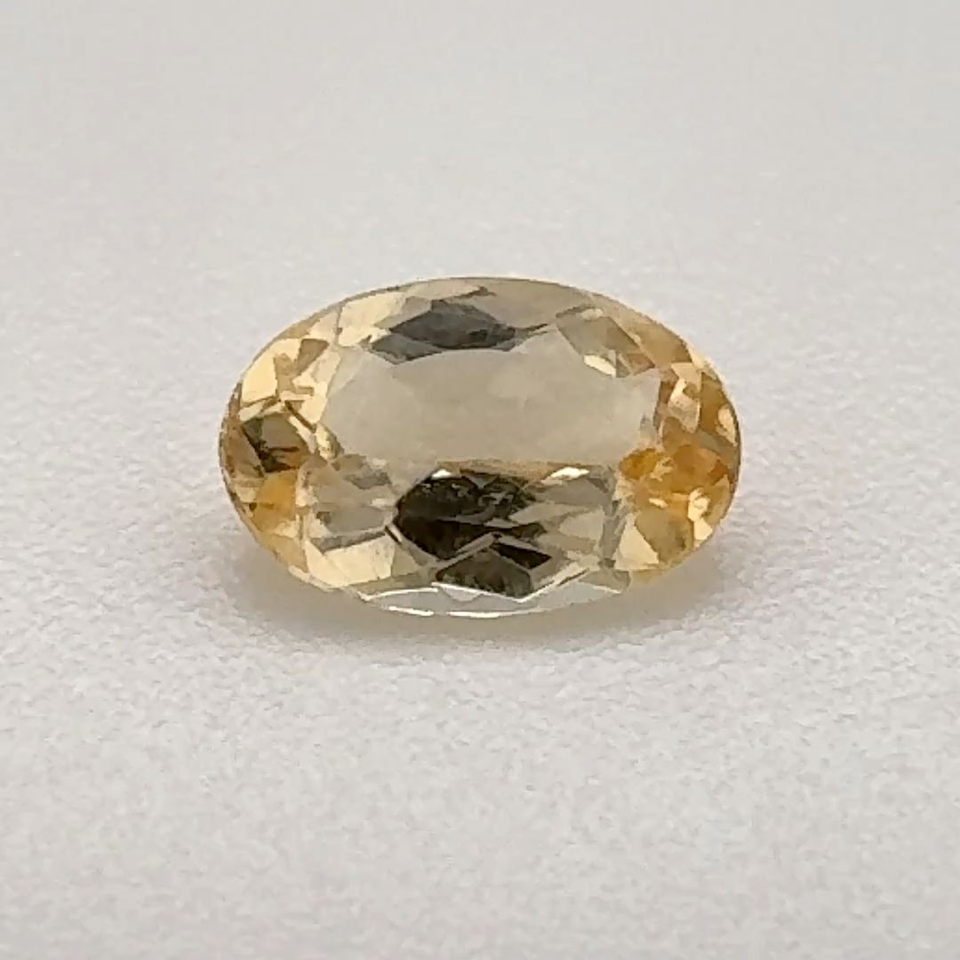 Oval Yellow Topaz 0.495ct loose gemstone
