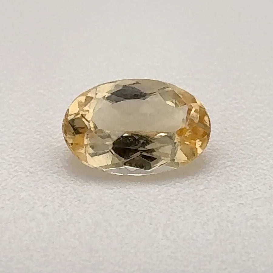 Oval Yellow Topaz 0.495ct loose gemstone