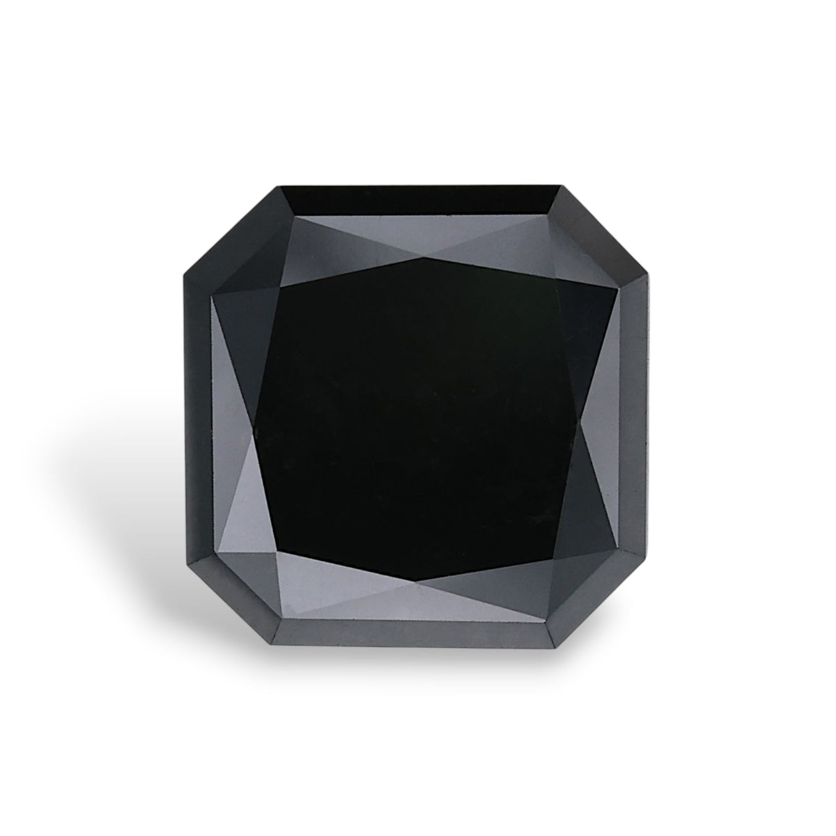 Radiant Black Natural Diamond 5.05ct loose diamond