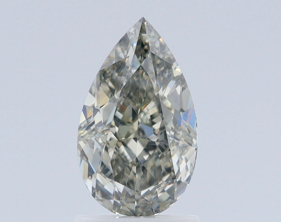 Pear Fancy Light Gray Natural Diamond 1.5ct VS2 loose diamond