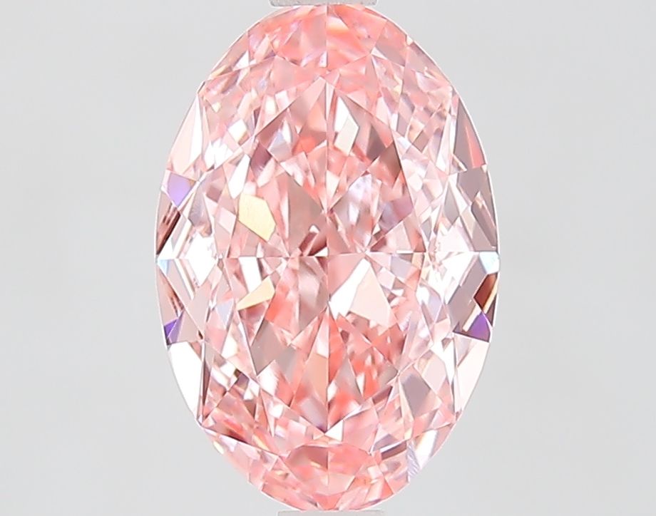 Oval Fancy Vivid Pink Lab-grown Diamond 2.1ct VVS2 loose diamond