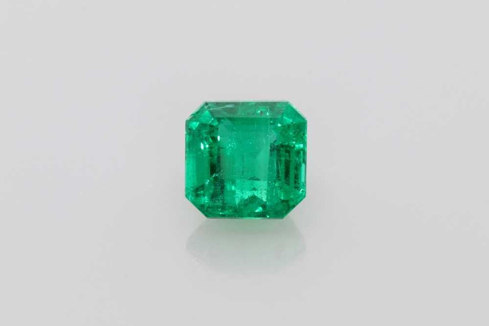 Asscher Green Emerald 1.44ct loose gemstone