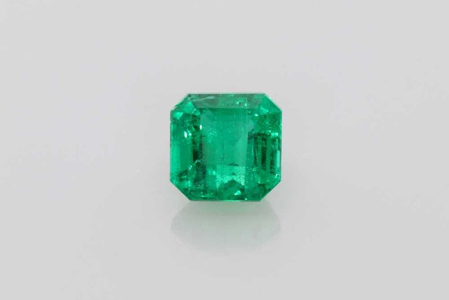 Asscher Green Emerald 1.44ct loose gemstone