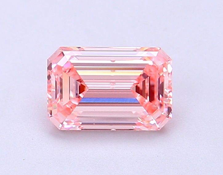 Emerald Fancy Intense Pink Lab-grown Diamond 0.98ct SI1 loose diamond