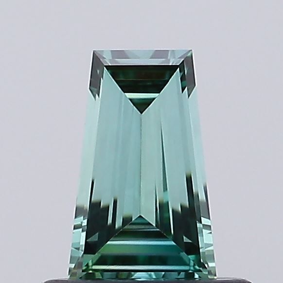 Tapered Baguette Fancy Vivid Green Lab-grown Diamond 0.38ct VVS2 loose diamond
