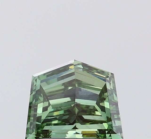 Pentagonal Fancy Vivid Green Lab-grown Diamond 1.07ct VS1 loose diamond