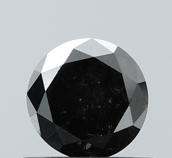 Round Black Natural Diamond 0.76ct VVS2 loose diamond