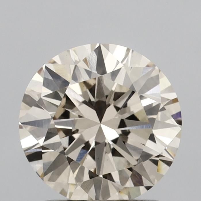 Round Very Light Brown Lab-grown Diamond 1.57ct VS1 loose diamond