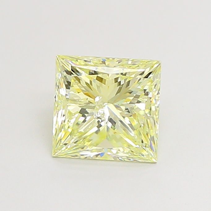 Princess Fancy Yellow Natural Diamond 1.75ct I1 loose diamond