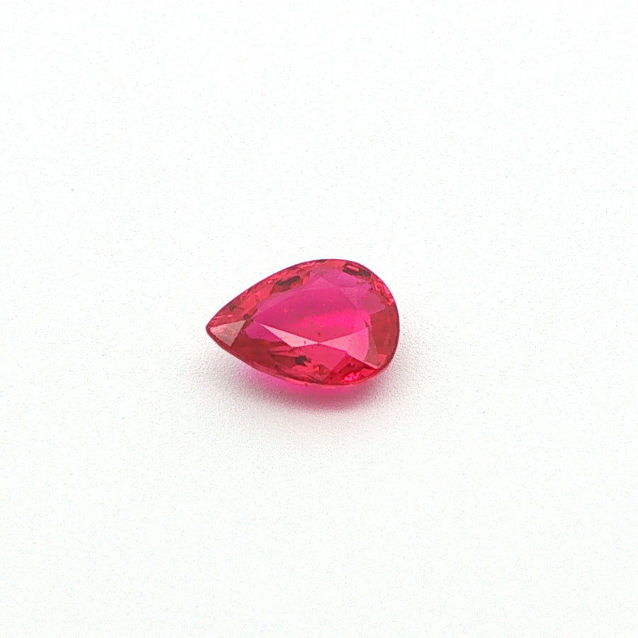 Pear Red Ruby 1.07ct loose gemstone