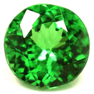 Round Green Garnet 0.9ct loose gemstone