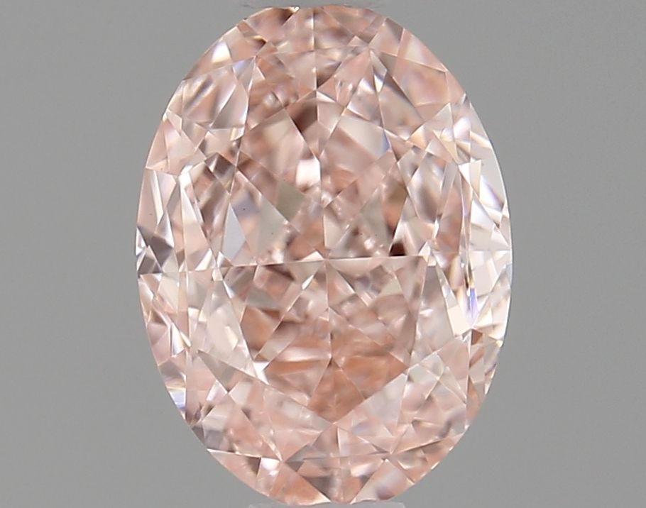 Oval Fancy Vivid Pink Lab-grown Diamond 0.73ct VVS2 loose diamond