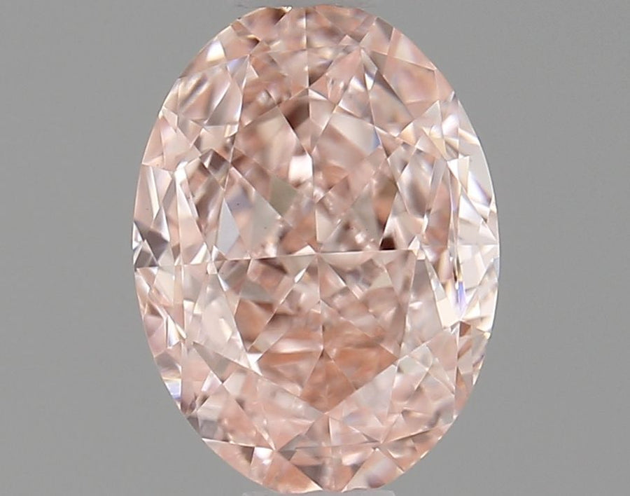 Oval Fancy Vivid Pink Lab-grown Diamond 0.73ct VVS2 loose diamond