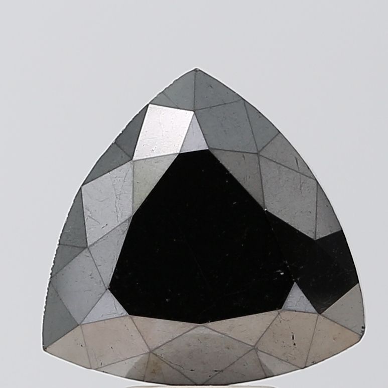 Trilliant Black Natural Diamond 6ct VVS2 loose diamond