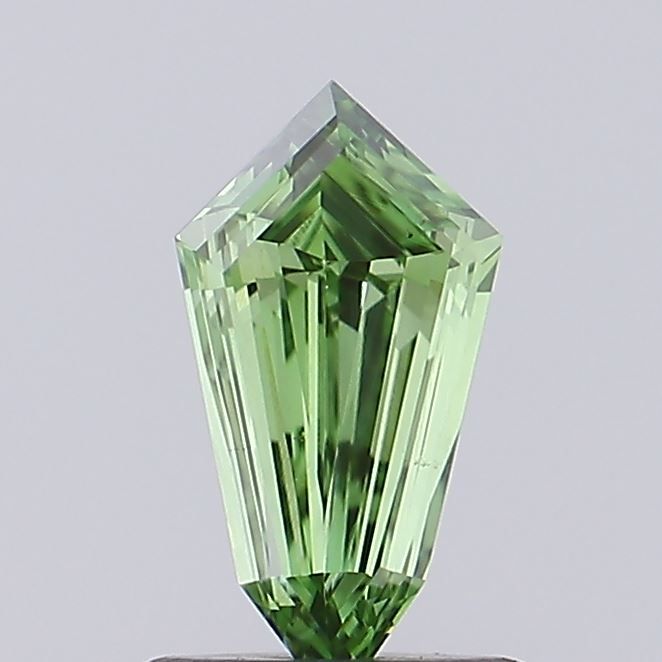 Shield Fancy Vivid Green Lab-grown Diamond 0.5ct VS1 loose diamond