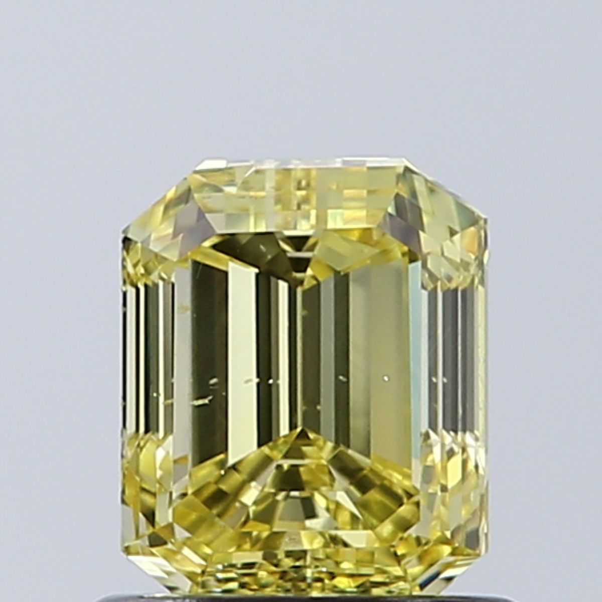 Emerald Fancy Intense Yellow Natural Diamond 0.9ct SI1 loose diamond