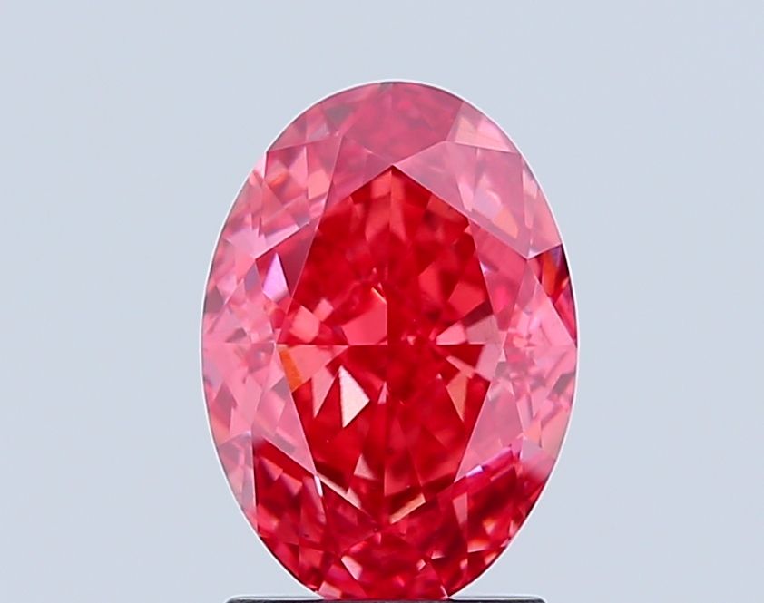 Oval Fancy Vivid Pink Lab-grown Diamond 2.38ct VS2 loose diamond