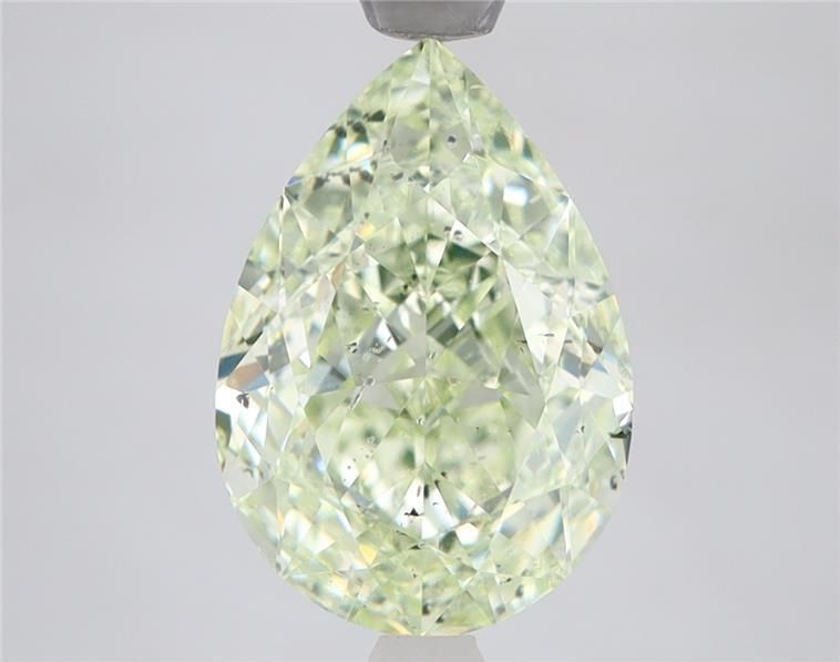 Pear Fancy Light Green Natural Diamond 3.51ct I1 loose diamond