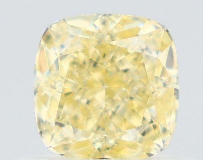 Cushion Fancy Yellow Natural Diamond 0.66ct VS1 loose diamond