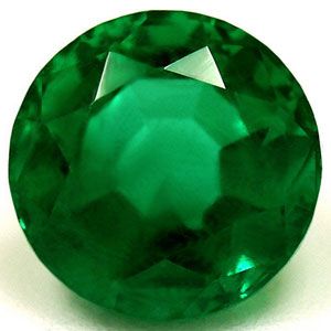 Round Green Emerald 1.37ct loose gemstone