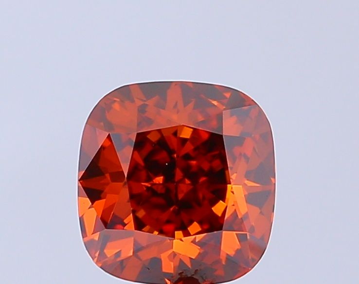 Cushion Fancy Intense Brownish Orange Lab-grown Diamond 2.28ct VS1 loose diamond