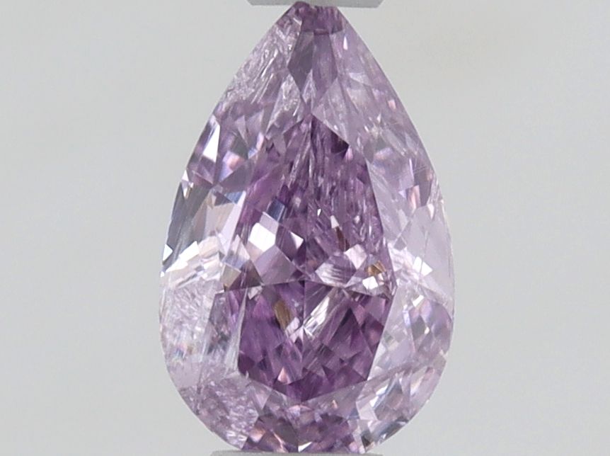 Pear Fancy Intense Pinkish Purple Natural Diamond 0.32ct I2 loose diamond