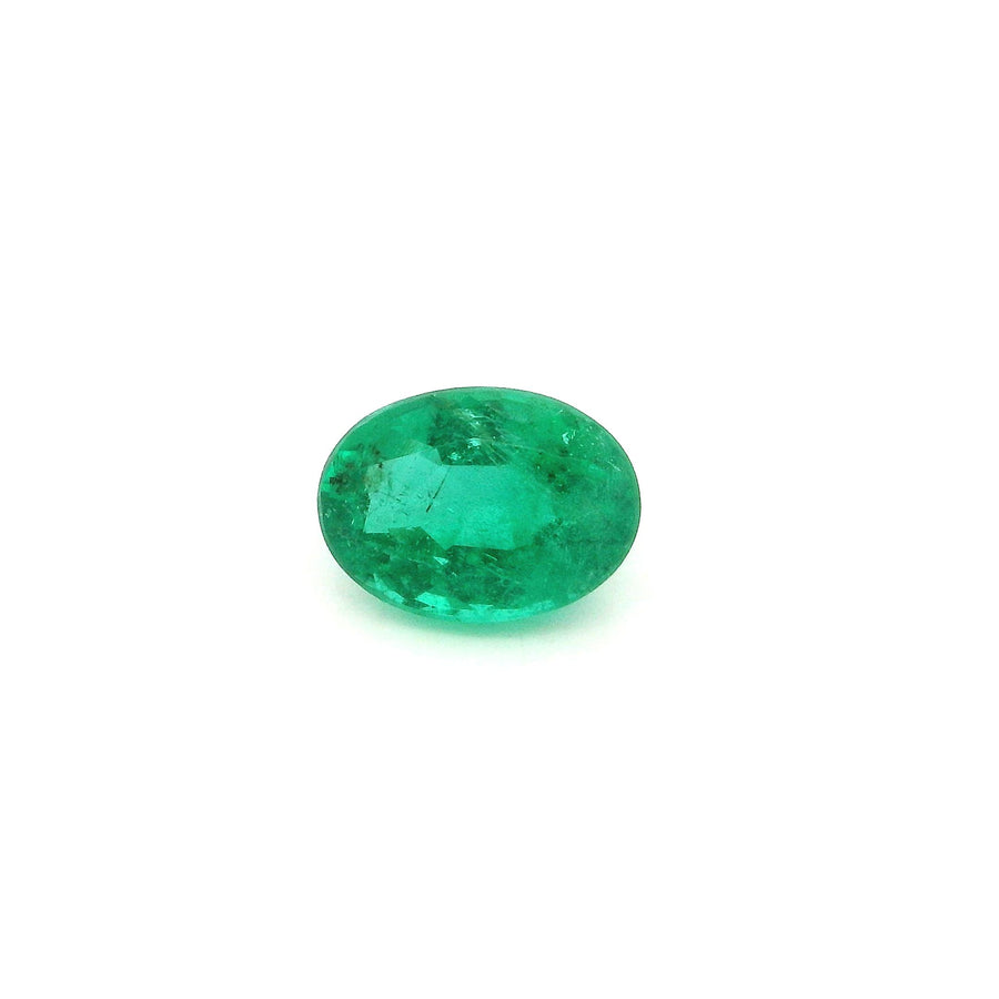 Oval Green Emerald 0.87ct loose gemstone