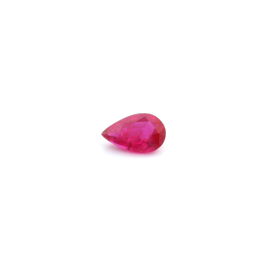 Pear Red Ruby 0.37ct loose gemstone