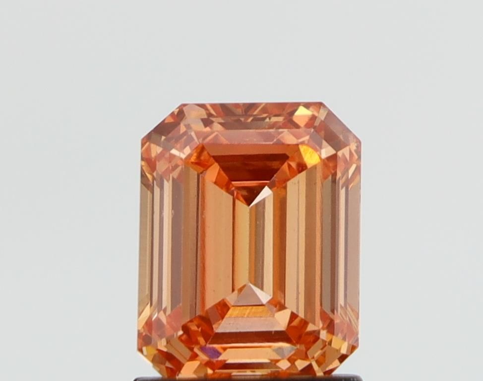 Emerald Fancy Orange Lab-grown Diamond 1.51ct VVS2 loose diamond