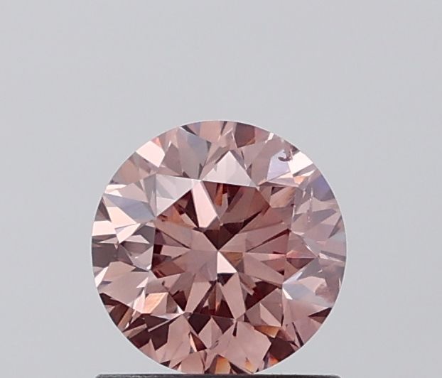 Round Fancy Light Pinkish Brown Lab-grown Diamond 0.99ct SI1 loose diamond