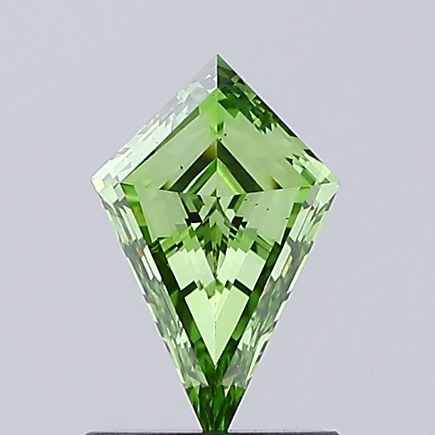 Kite Fancy Vivid Green Lab-grown Diamond 0.73ct VS1 loose diamond