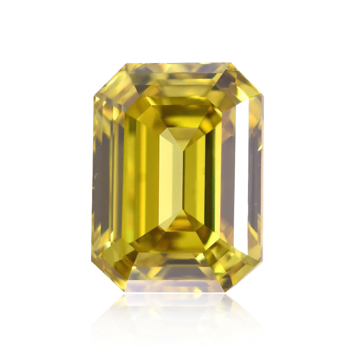 Emerald Fancy Deep Brownish Greenish Yellow Natural Diamond 1.27ct VS2 loose diamond