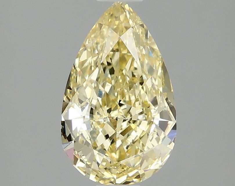 Pear Fancy Intense Yellow Lab-grown Diamond 1.53ct VS1 loose diamond