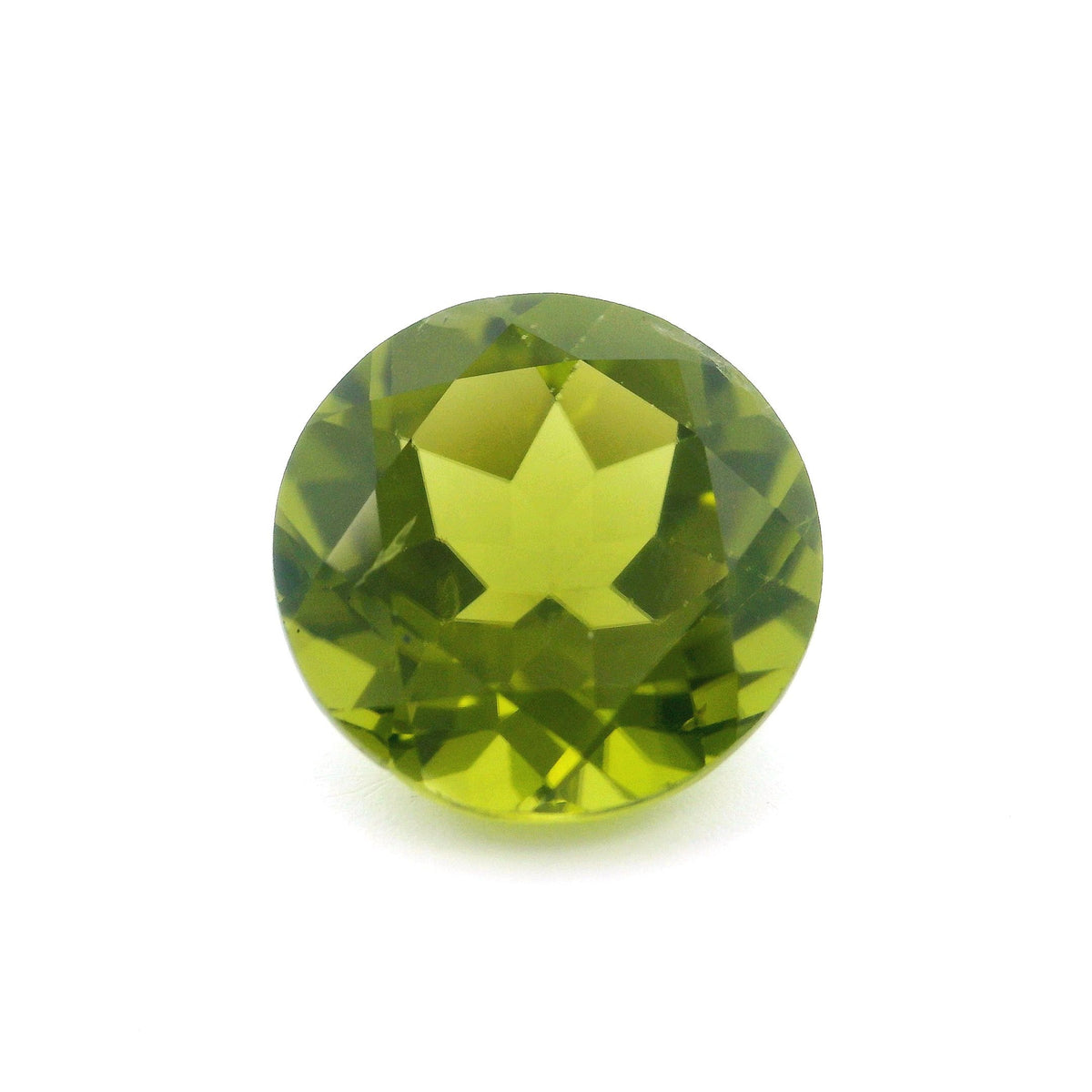 Round Green Peridot 5.44ct loose gemstone