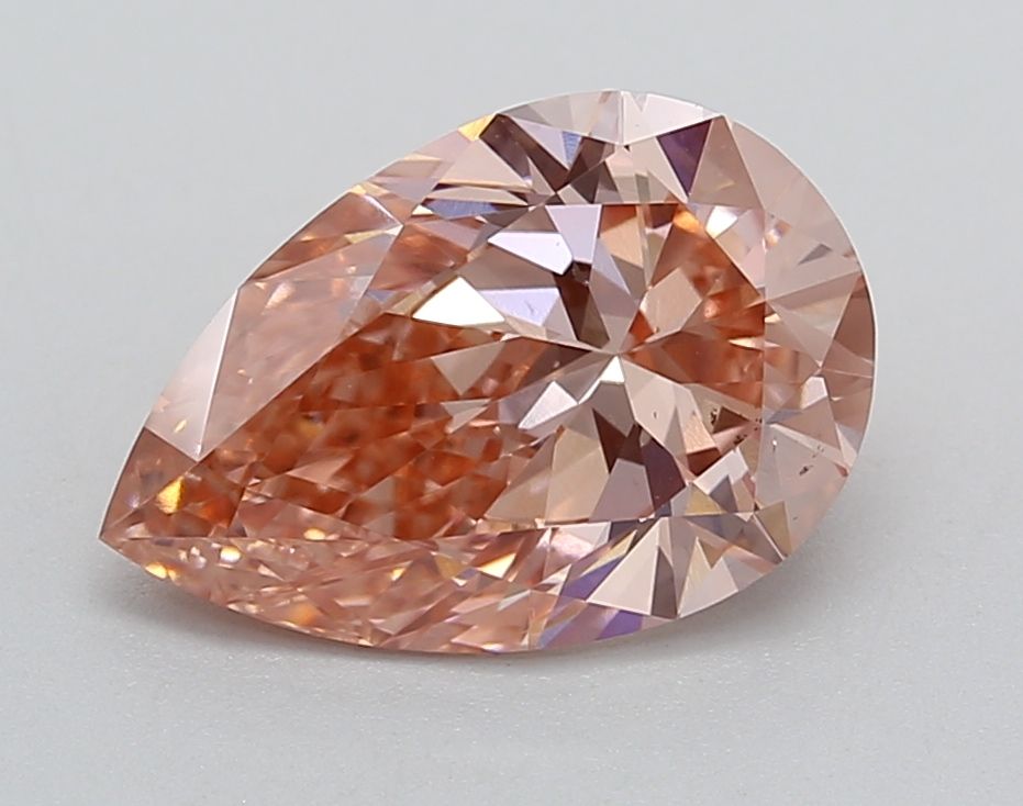 Pear Fancy Intense Pink Lab-grown Diamond 2.42ct VS2 loose diamond