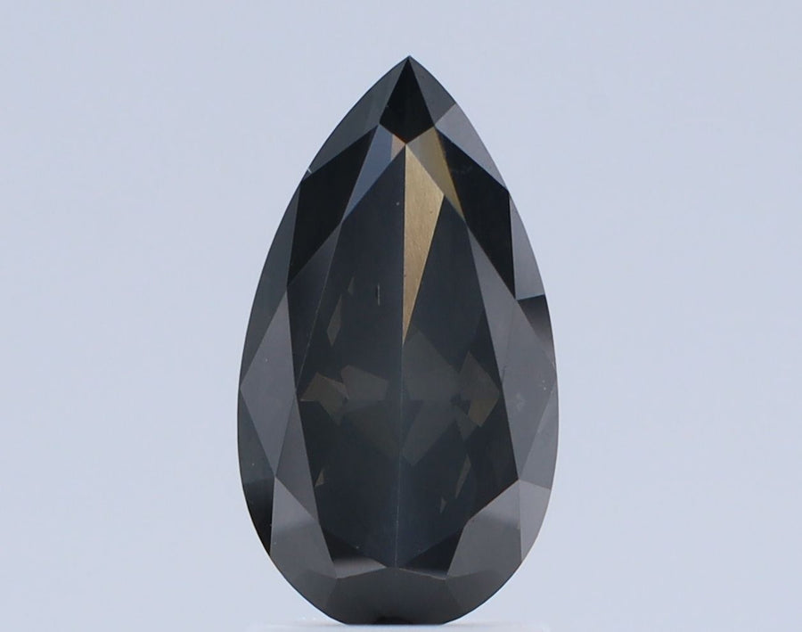Pear Fancy Dark Gray Natural Diamond 2.01ct I1 loose diamond
