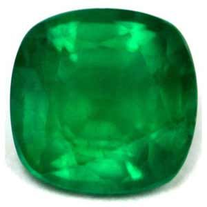 Cushion Green Emerald 0.7ct loose gemstone