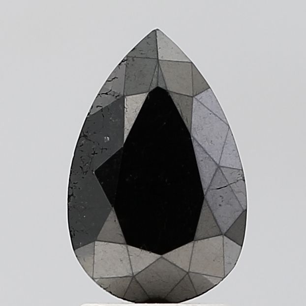 Pear Black Natural Diamond 2.43ct VS2 loose diamond