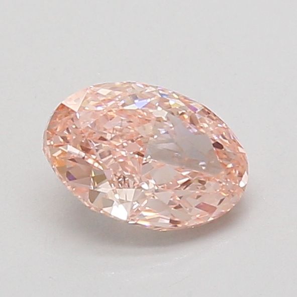 Oval Fancy Vivid Pink Lab-grown Diamond 0.9ct VVS2 loose diamond