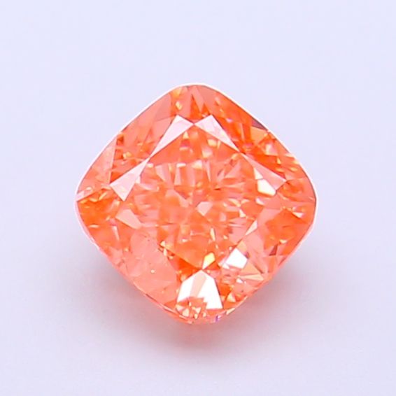 Cushion Fancy Vivid Orange Lab-grown Diamond 1.02ct VS1 loose diamond